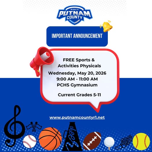 📣 FREE SPORTS & ACTIVITIES PHYSICALS — May 20, 2026! 📣