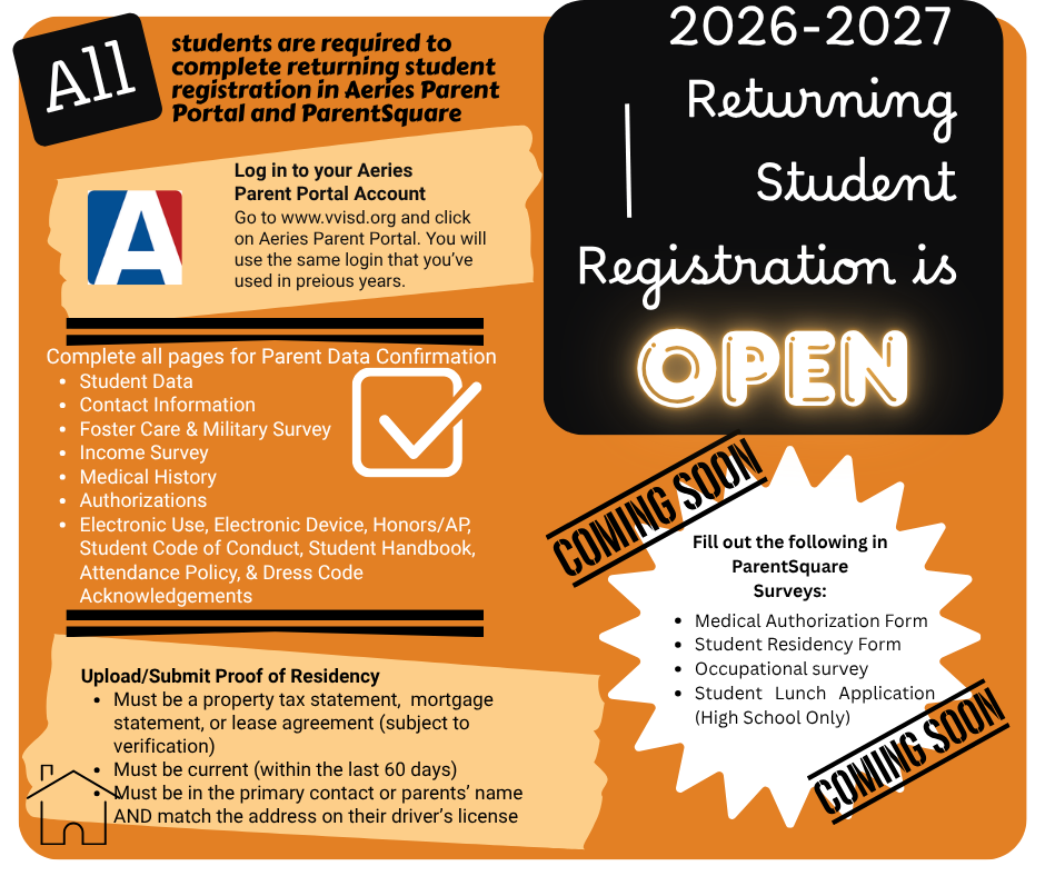 2026-2027 Returning Student Registration is Open!