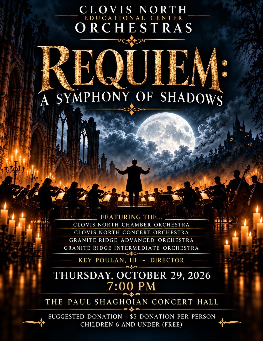 CNEC Orchestras presents, "Requiem: A Symphony of Shadows"