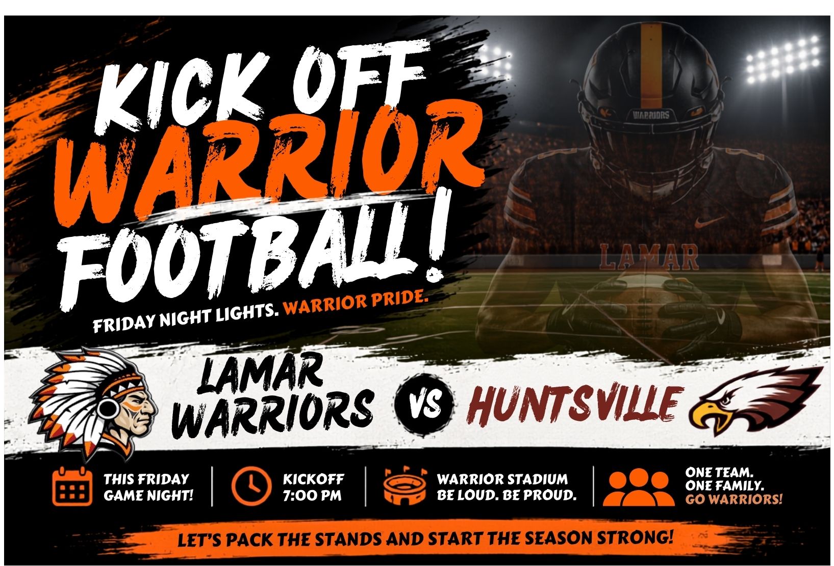 Warrior Football Kicks Off Friday Night