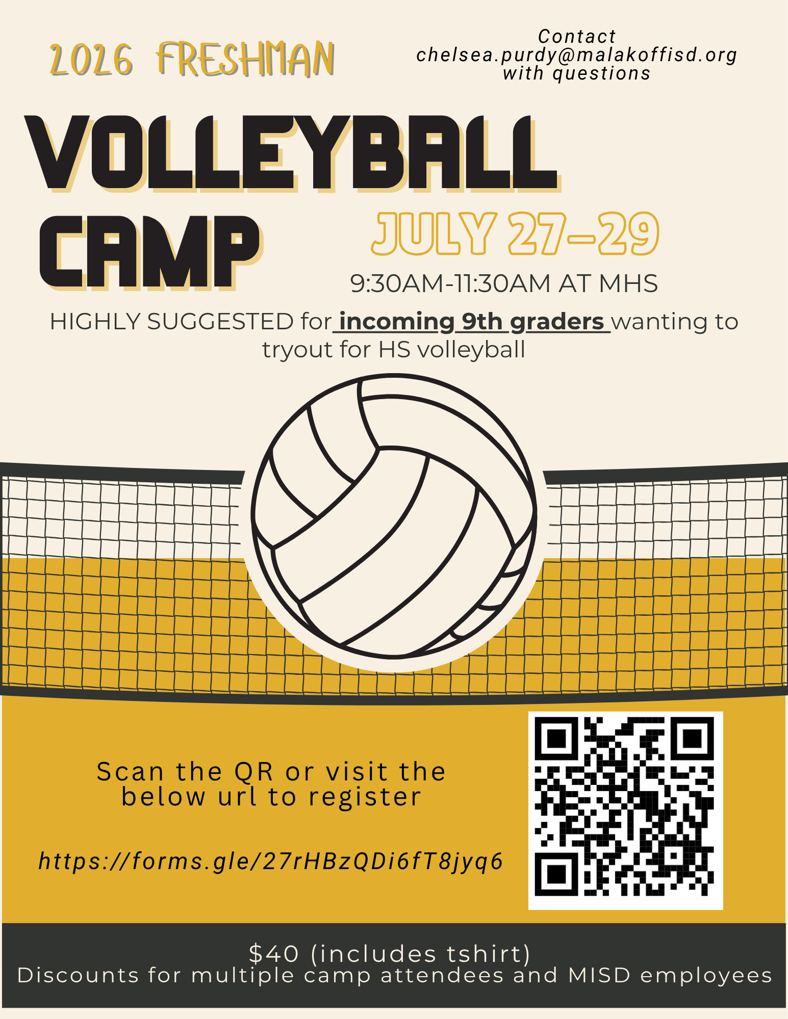 Freshman Volleyball Camp