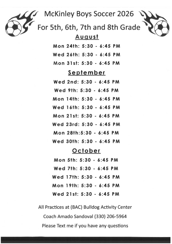 Students interested in soccer