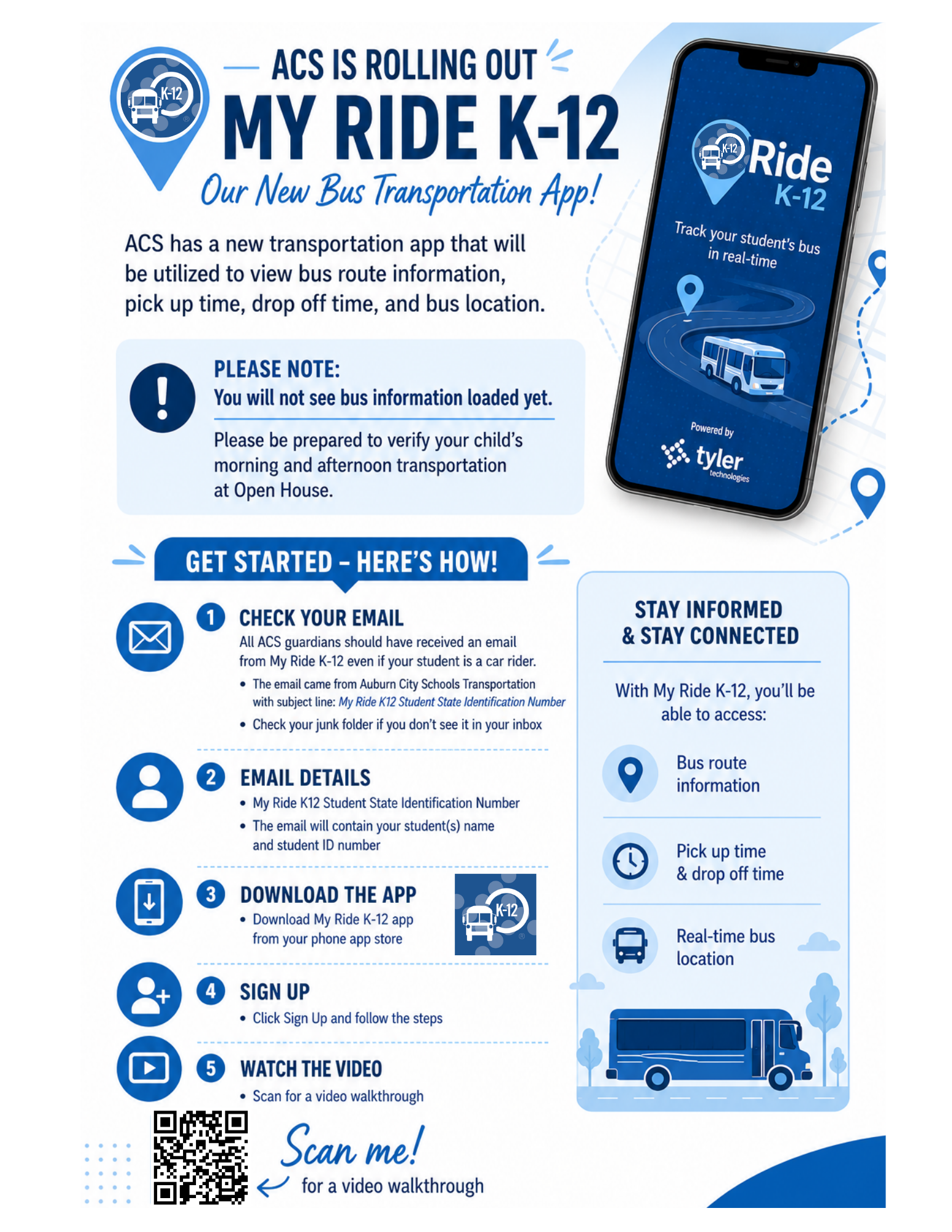 Important transportation instruction to be completed before "Meet Your Teacher"