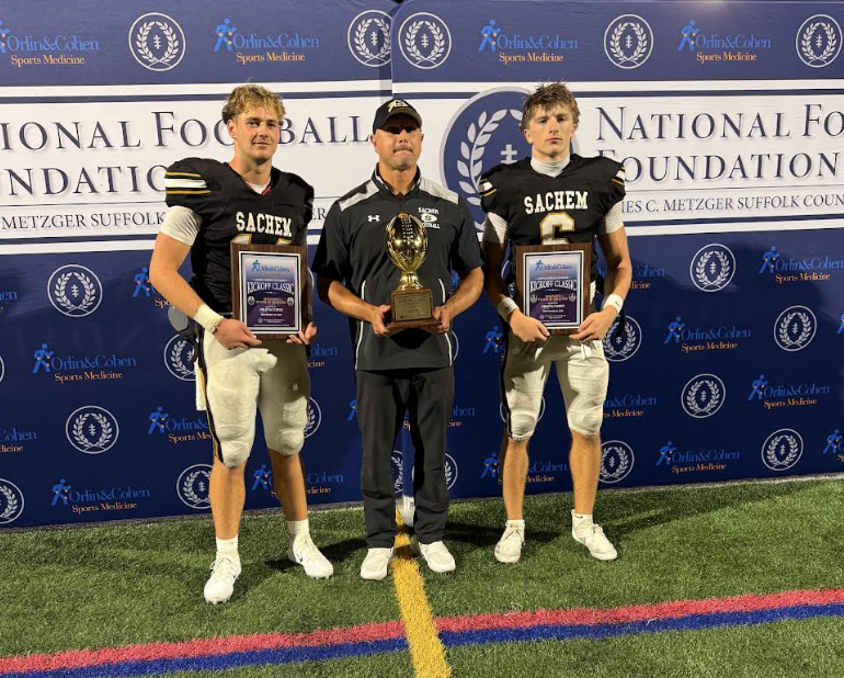 Sachem North Football Wins National Football Foundation Kickoff Classic