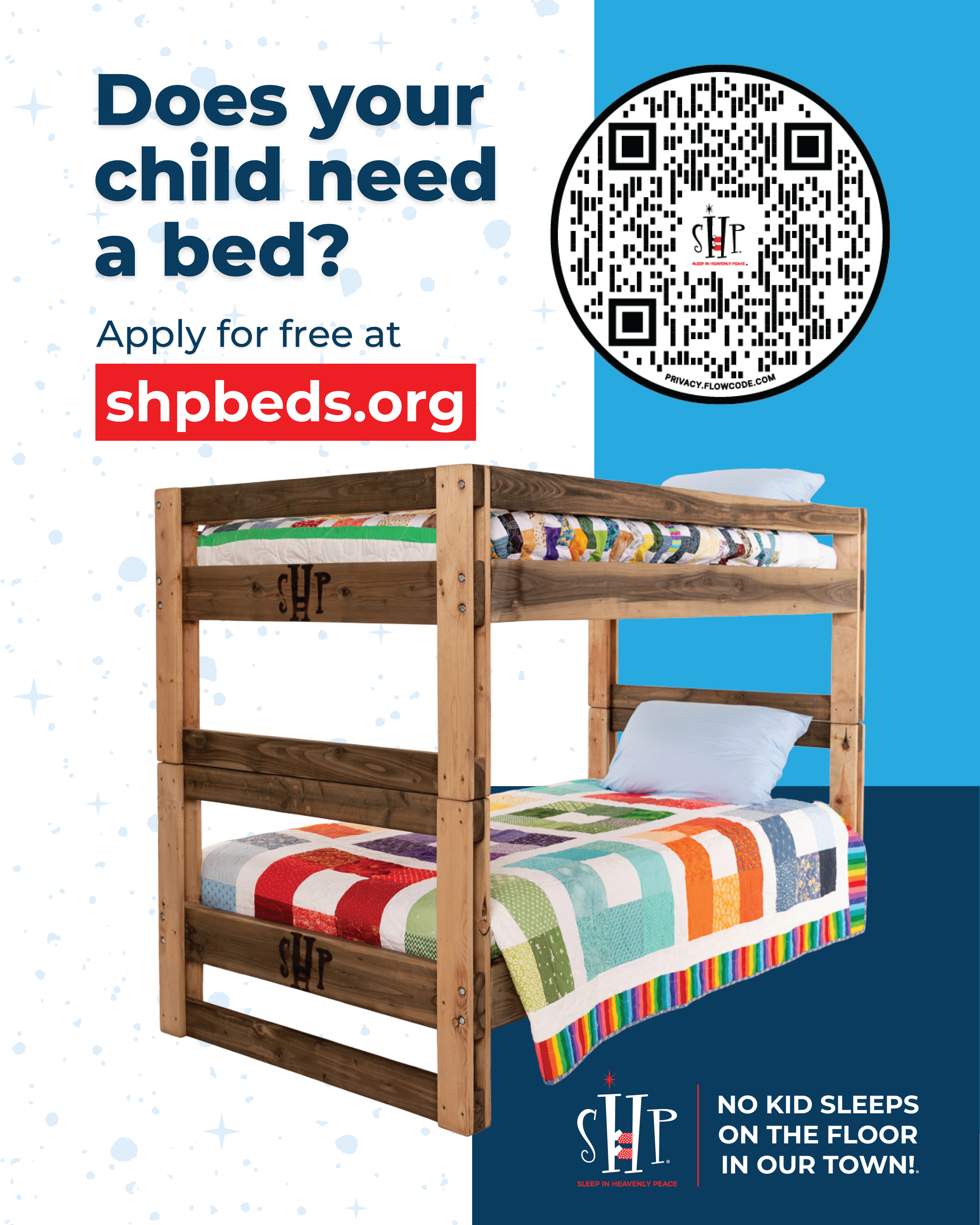 DOES YOUR CHILD NEED A BED?  APPLY FOR FREE 