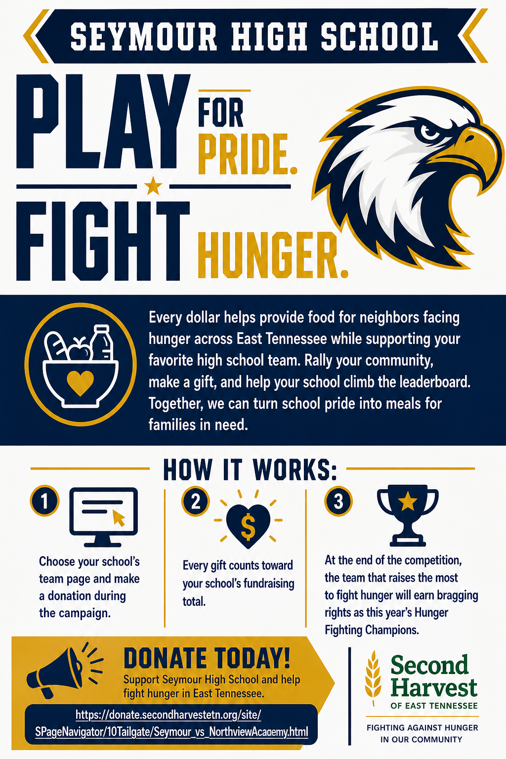 Play for Pride, Fight Hunger: WBIR Tailgate Second Harvest Food Bank Challenge