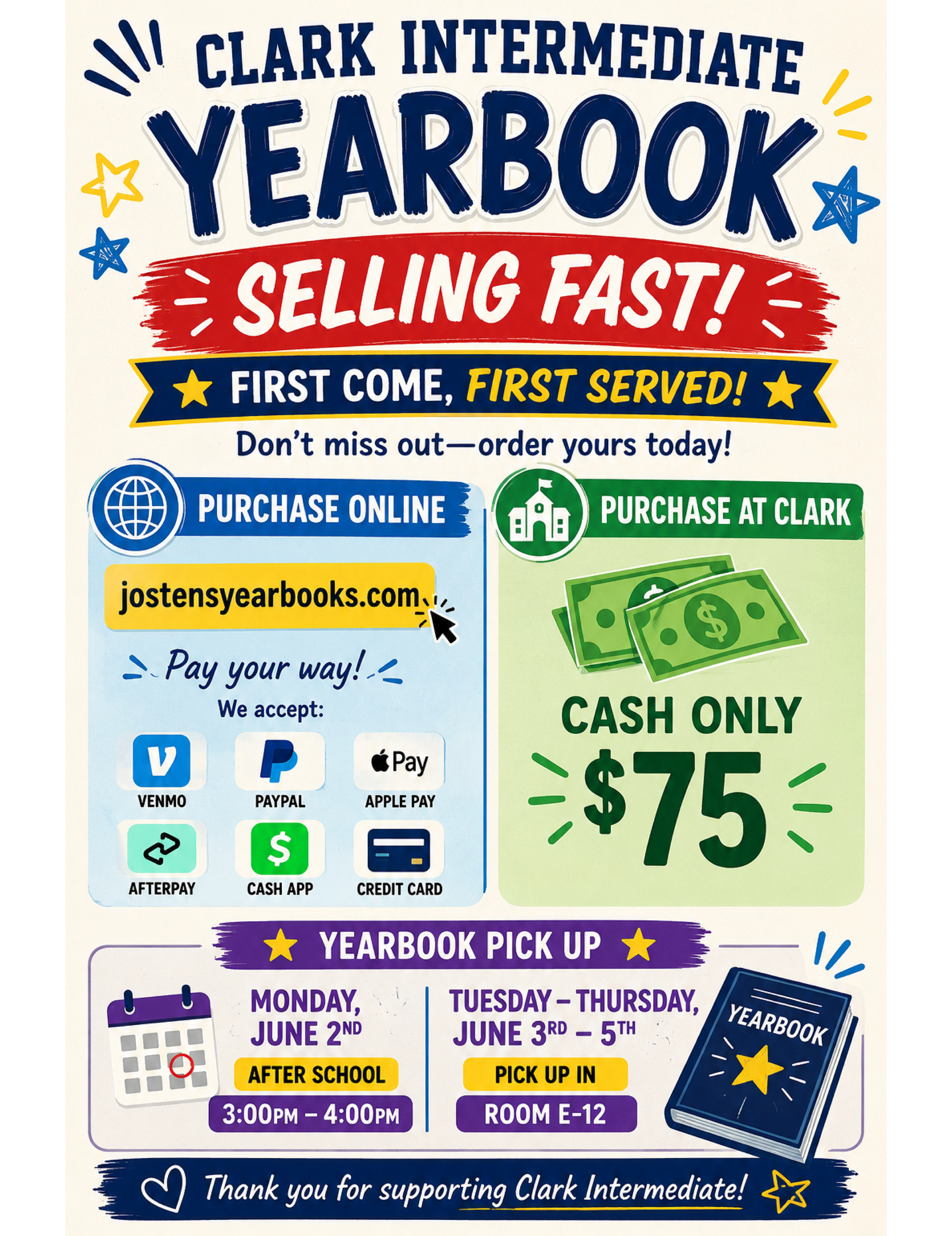 Yearbooks are going fast!