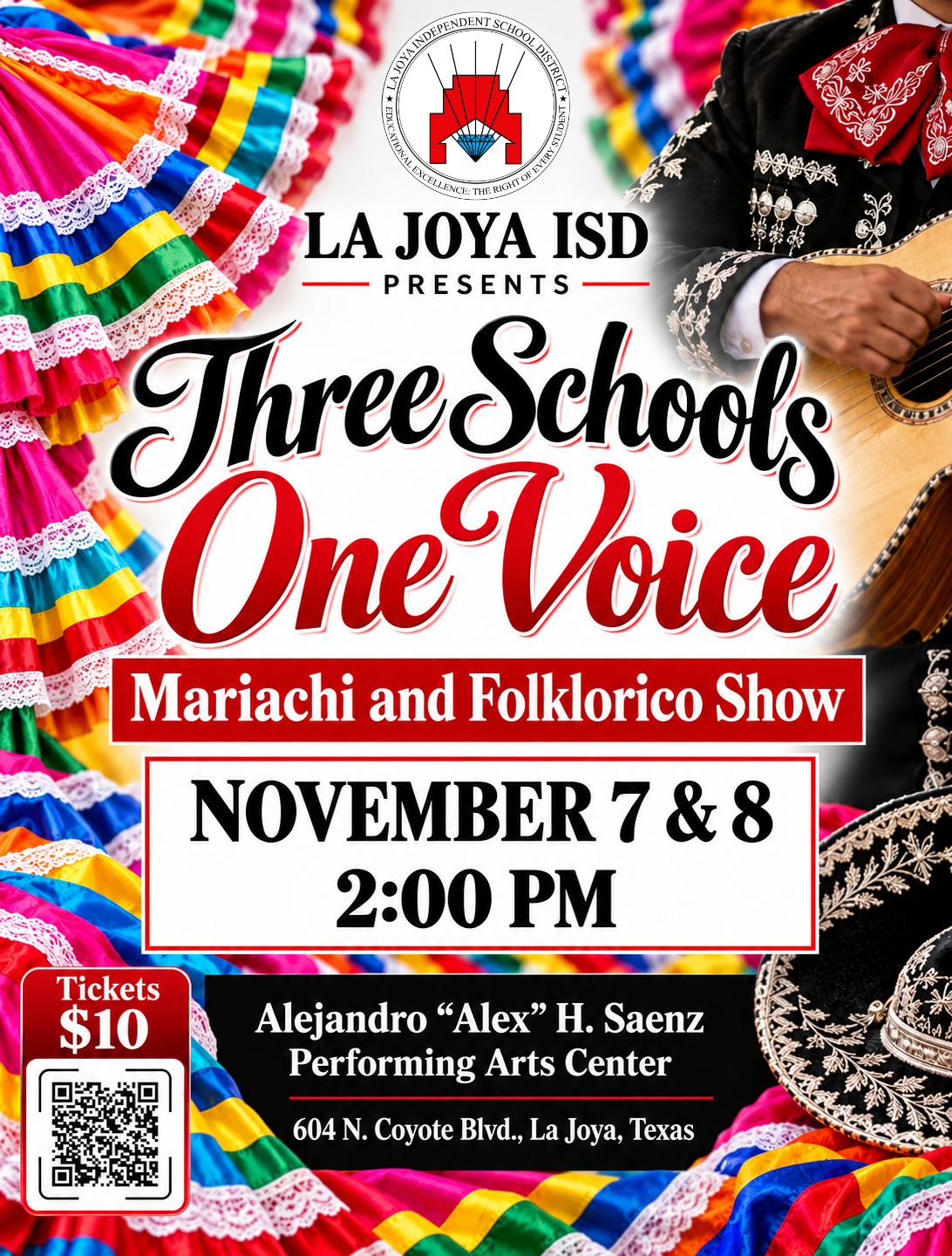 🎶🇲🇽 💃🏻La Joya ISD proudly presents “Three Schools, One Voice!"