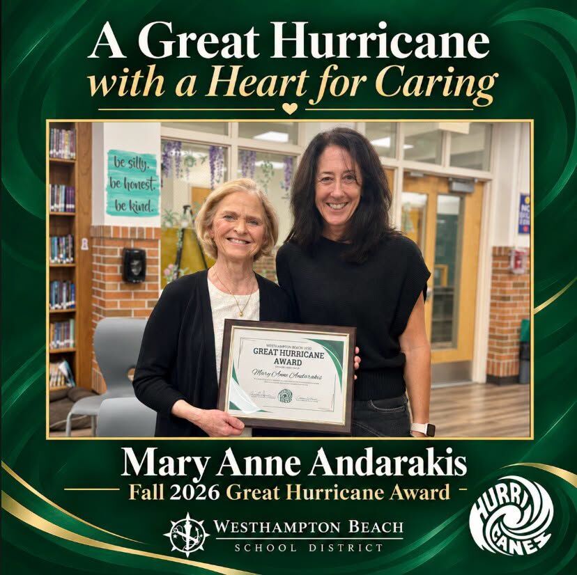 Westhampton Beach's Mary Anne Andarakis Honored with Great Hurricane Award
