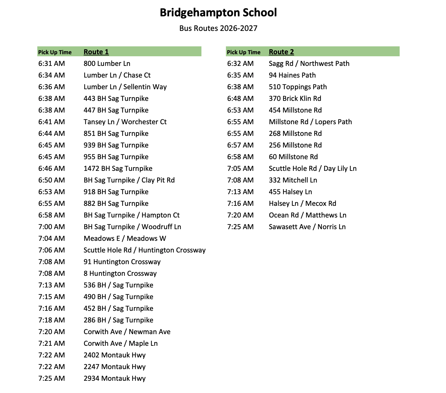 🚌 2026–2027 Bus Routes Are Now Available!