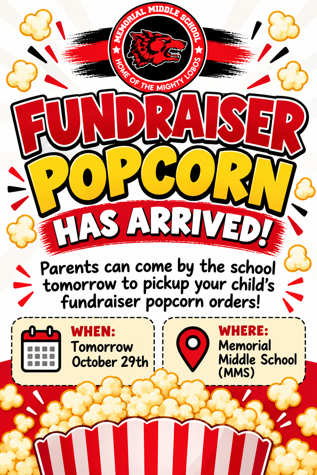Fundraiser Popcorn