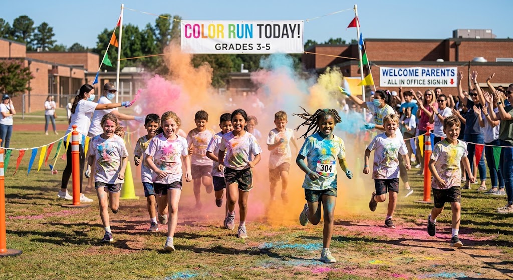 🎉 TODAY IS THE COLOR RUN! 🏃‍♂️🎨 Parents Invited! Details in this Message...