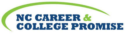 Logo for NC Career & College Promise with a green swoosh.