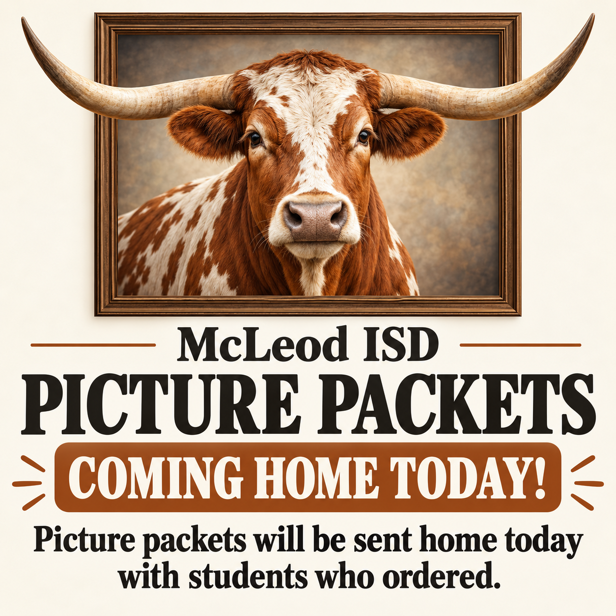 Check Backpacks - Yearbook Picture Orders are being Sent Home Today!