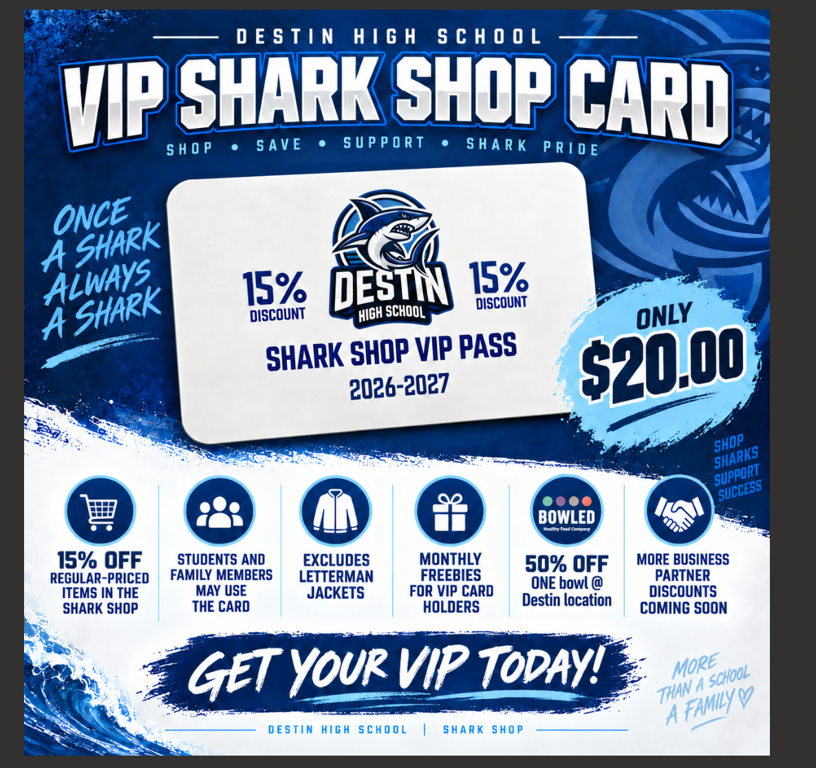 🦈💙 VIP SHARK SHOP CARD HOLDERS — THIS ONE’S FOR YOU! 💙🦈