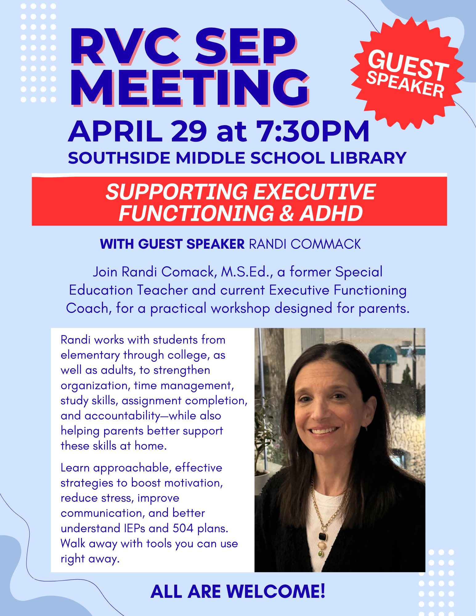 Supporting Executive Function & ADHD Guest Speaker