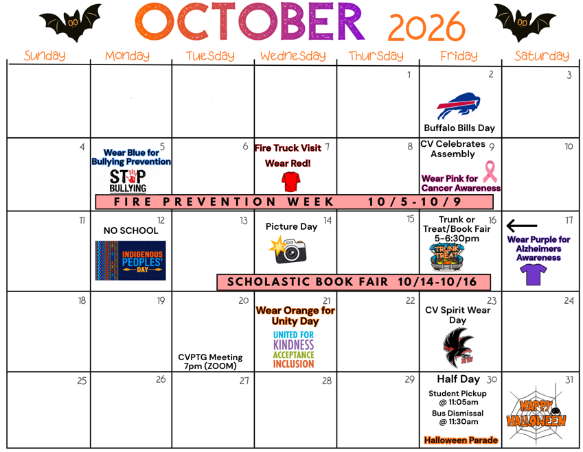 October 2026 Calendar