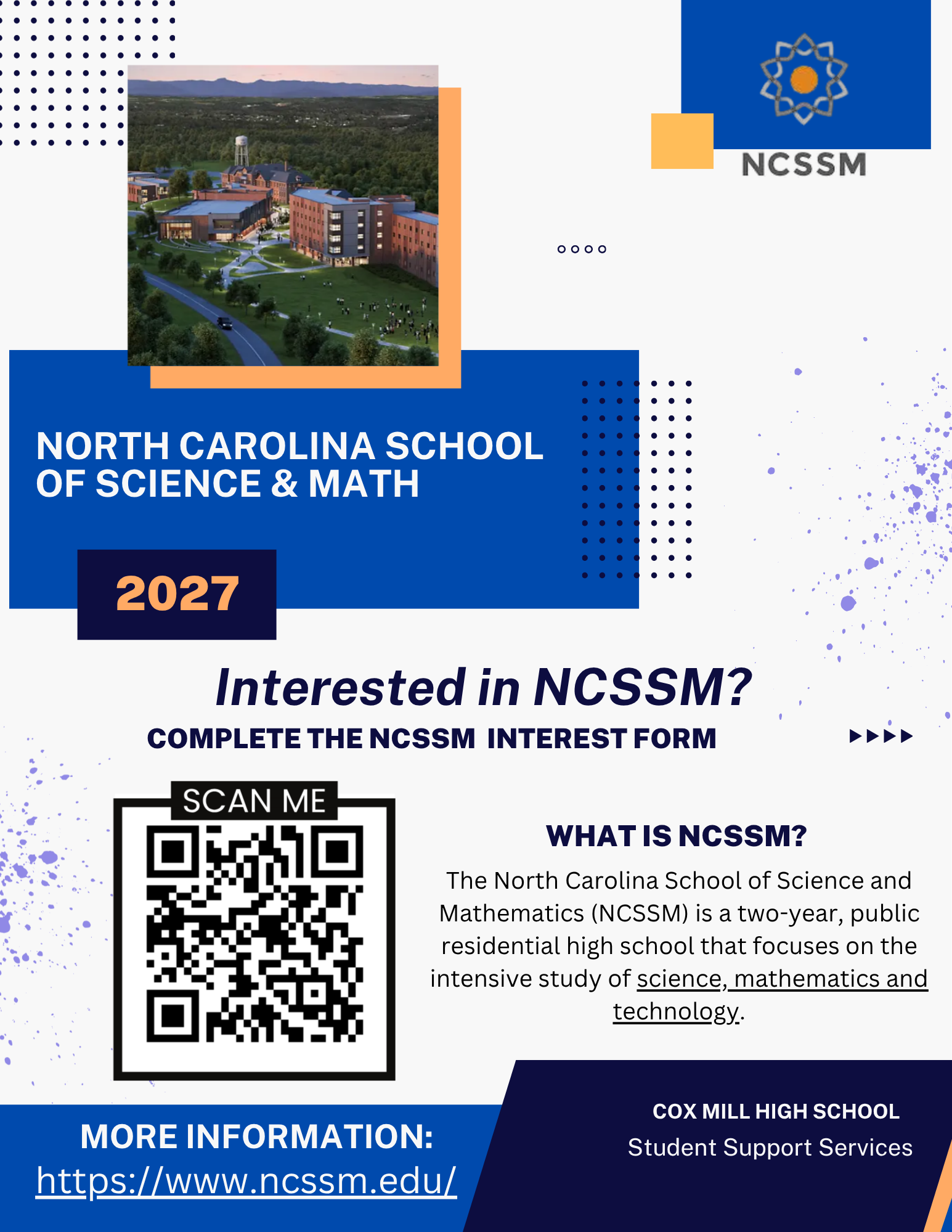 📢 NCSSM – 9th & 10th Grade Students