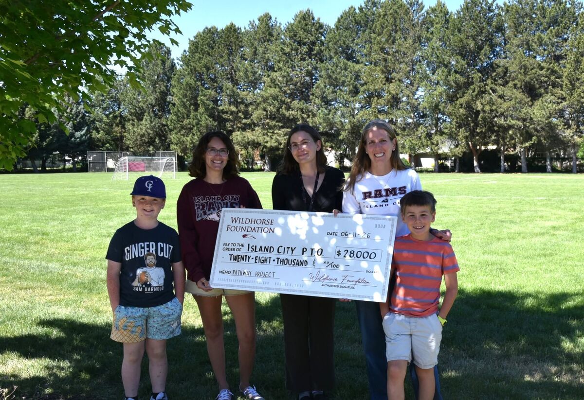 Island City School PTO receives $28,000 from the Wildhorse Foundation