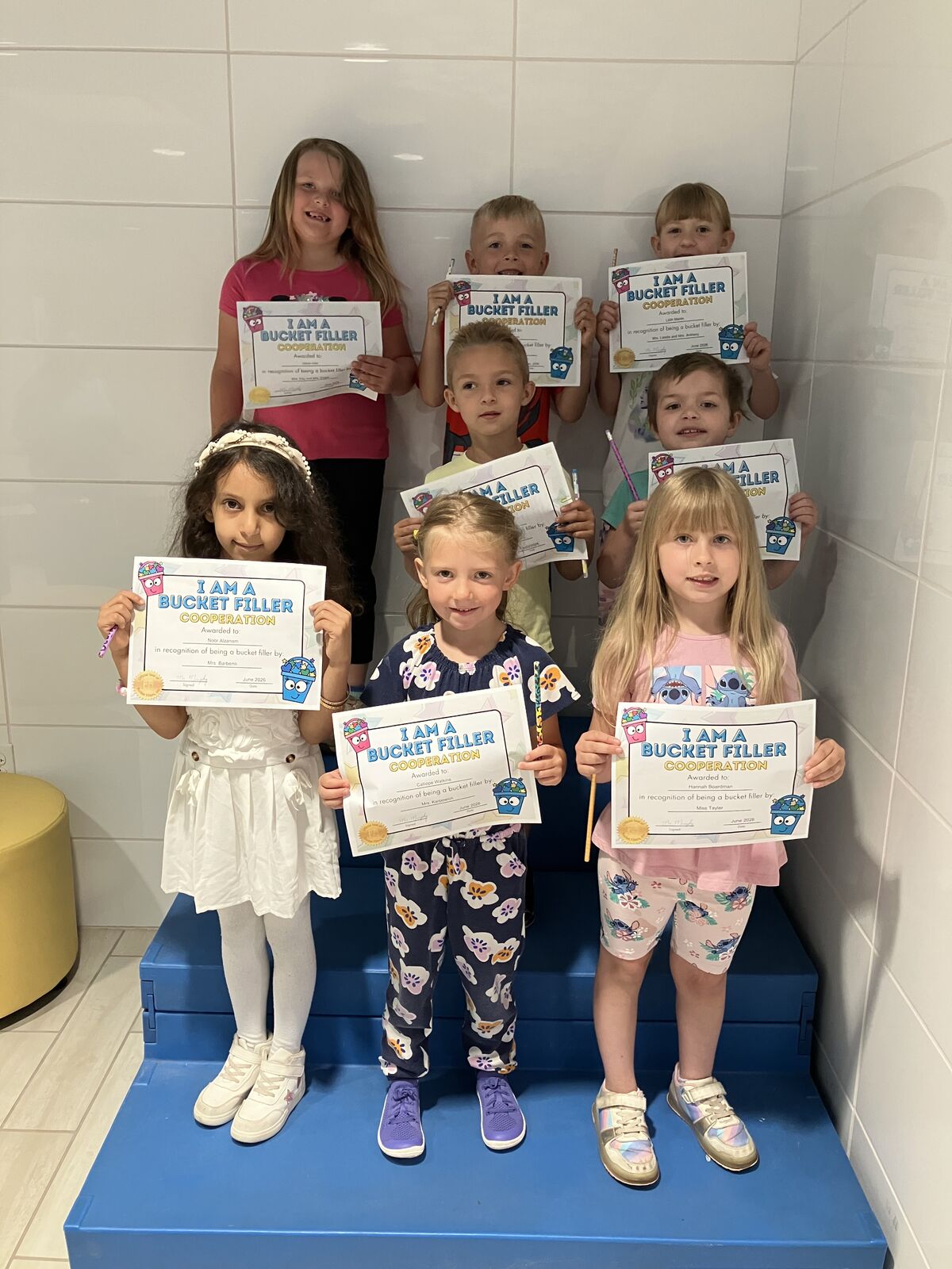 Grade 1 and Kindergarten June Bucket Fillers
