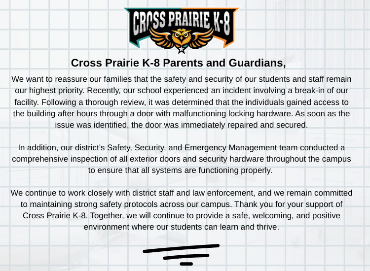 Safety and Security Parent Information