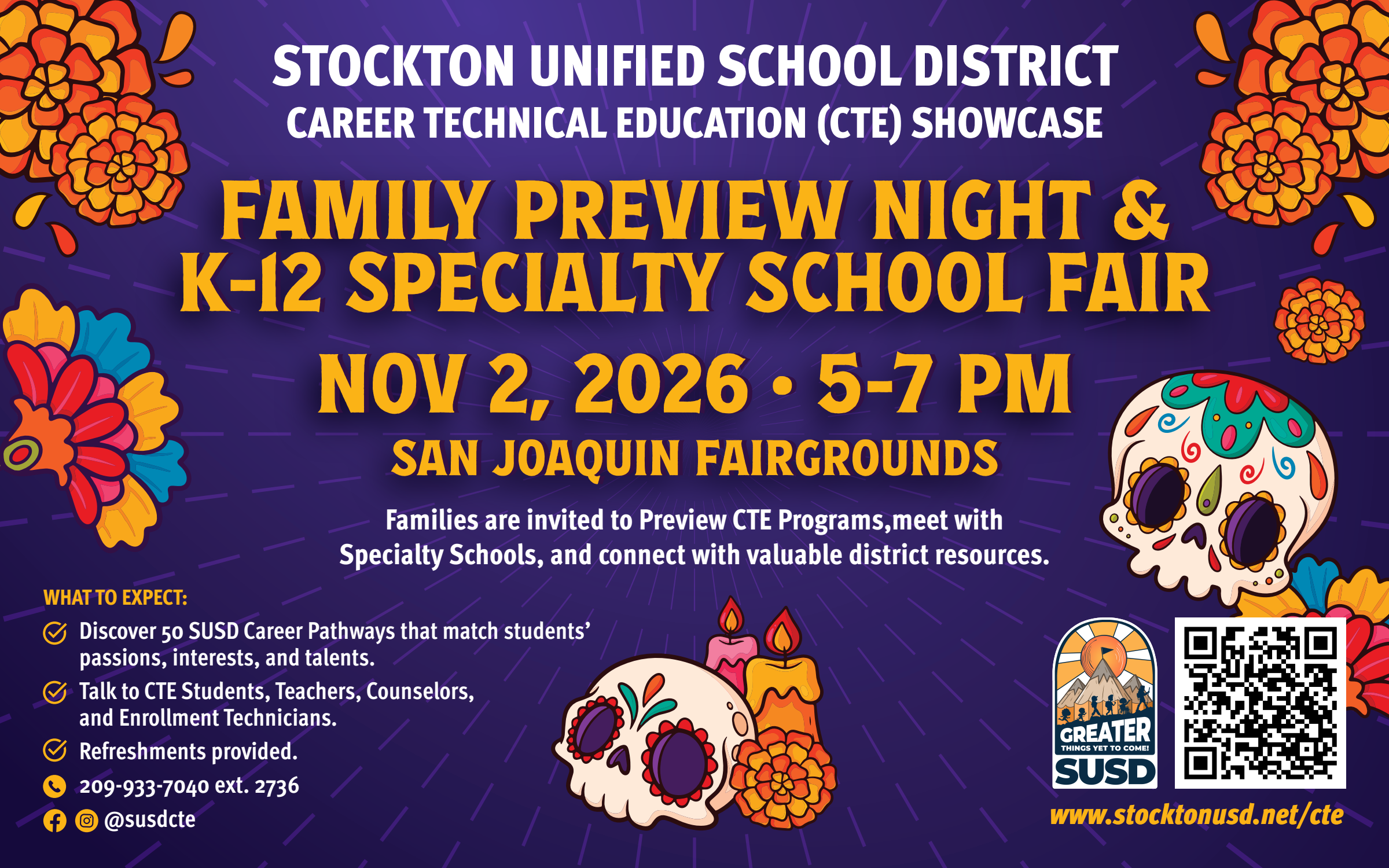 🎓 You're Invited! Family Preview Night & K–12 Specialty School Fair!