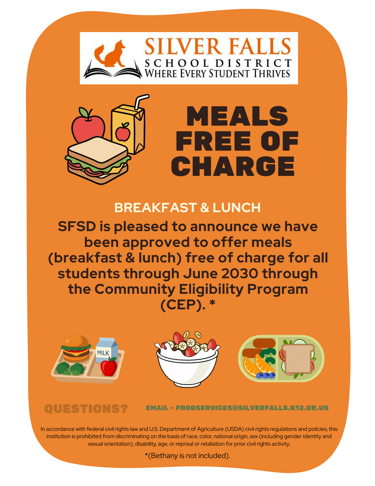 Meals Free of Charge