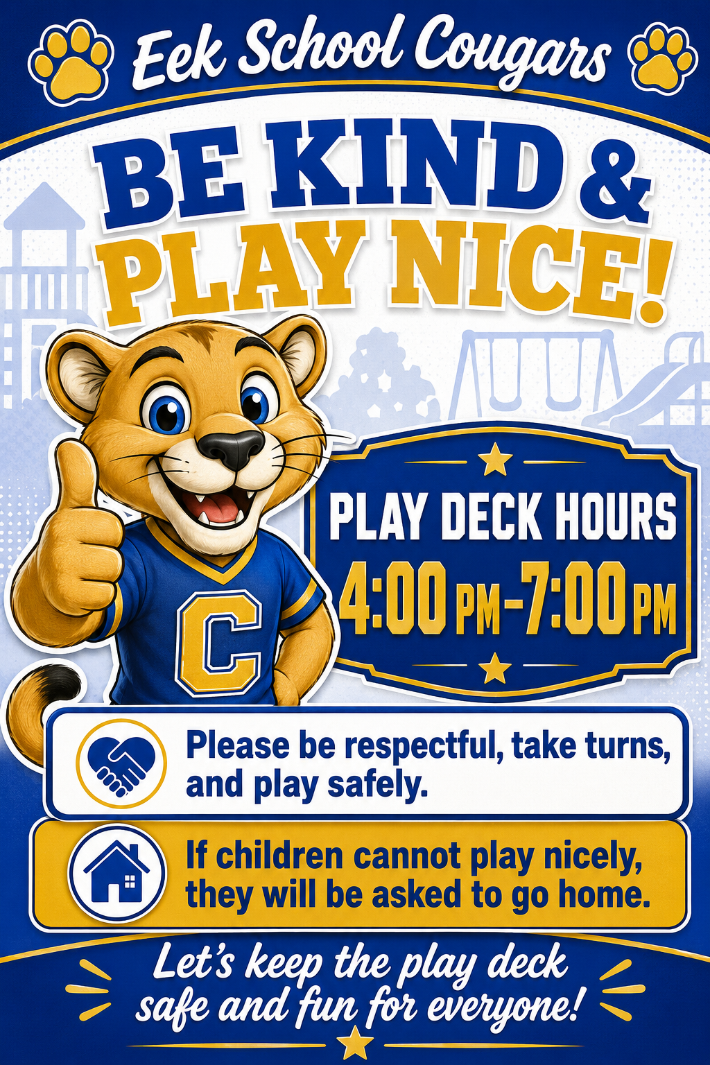 Be Kind on the Play Deck August 26, 2026