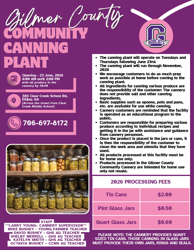 Gilmer County Community Cannery