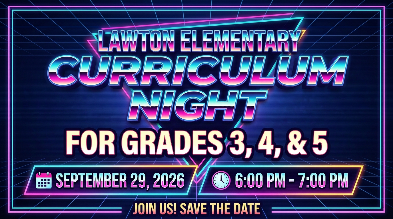 3rd, 4th and 5th Grades Curriculum Night - 9/29/26