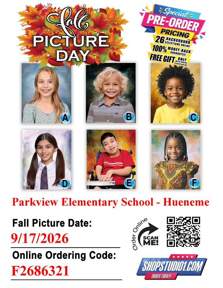 Picture Day - Thursday, September 17th
