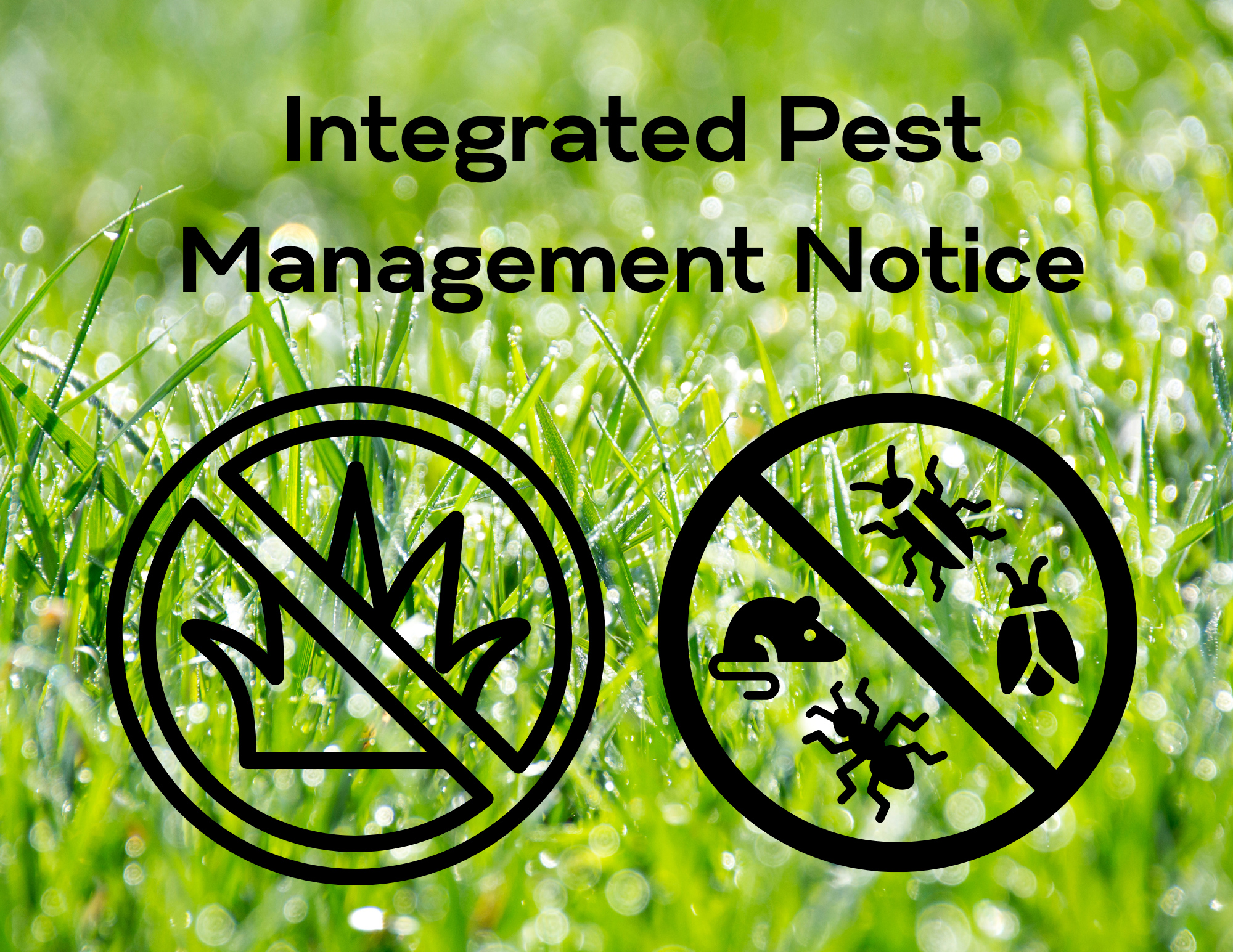 Pesticide application at TMS and ACES