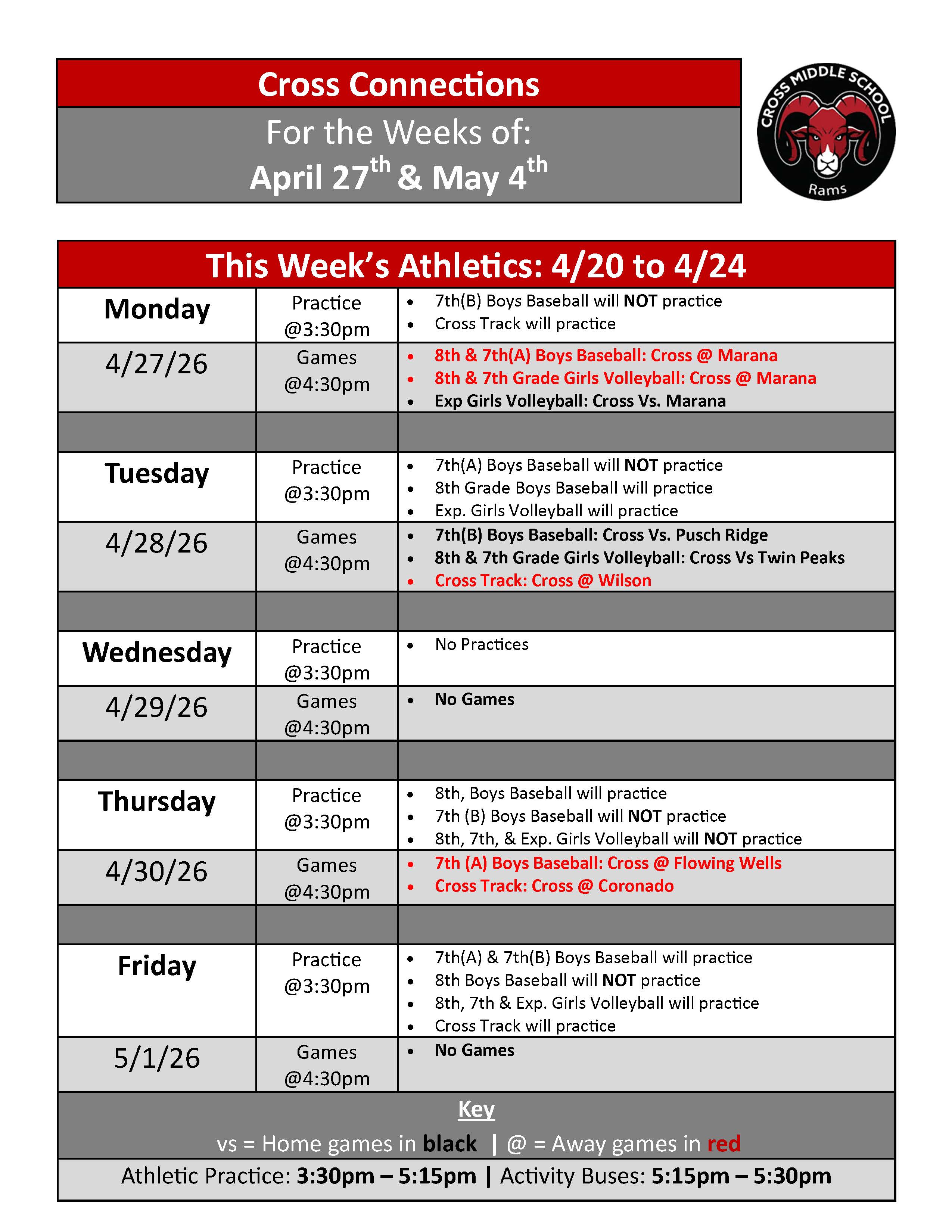 Cross Connections 4-27-26