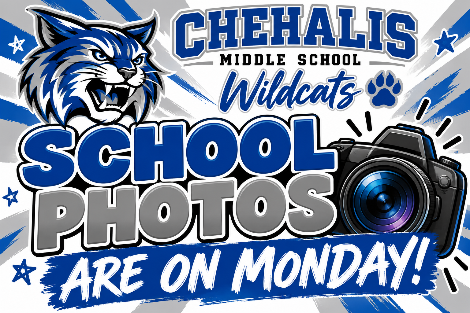 CMS School Pictures are on Monday!!!