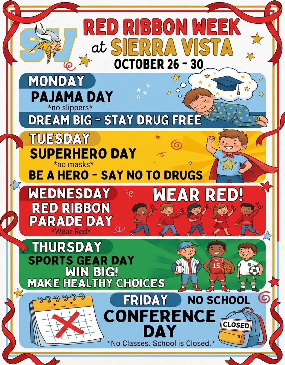 Red Ribbon Week - October 26th - 30th