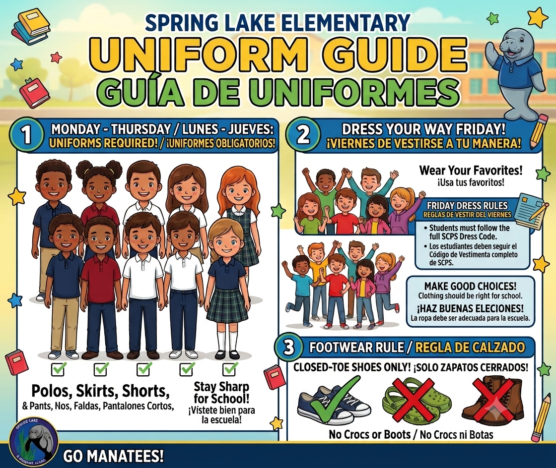 📚 Uniform Reminder: Monday–Thursday