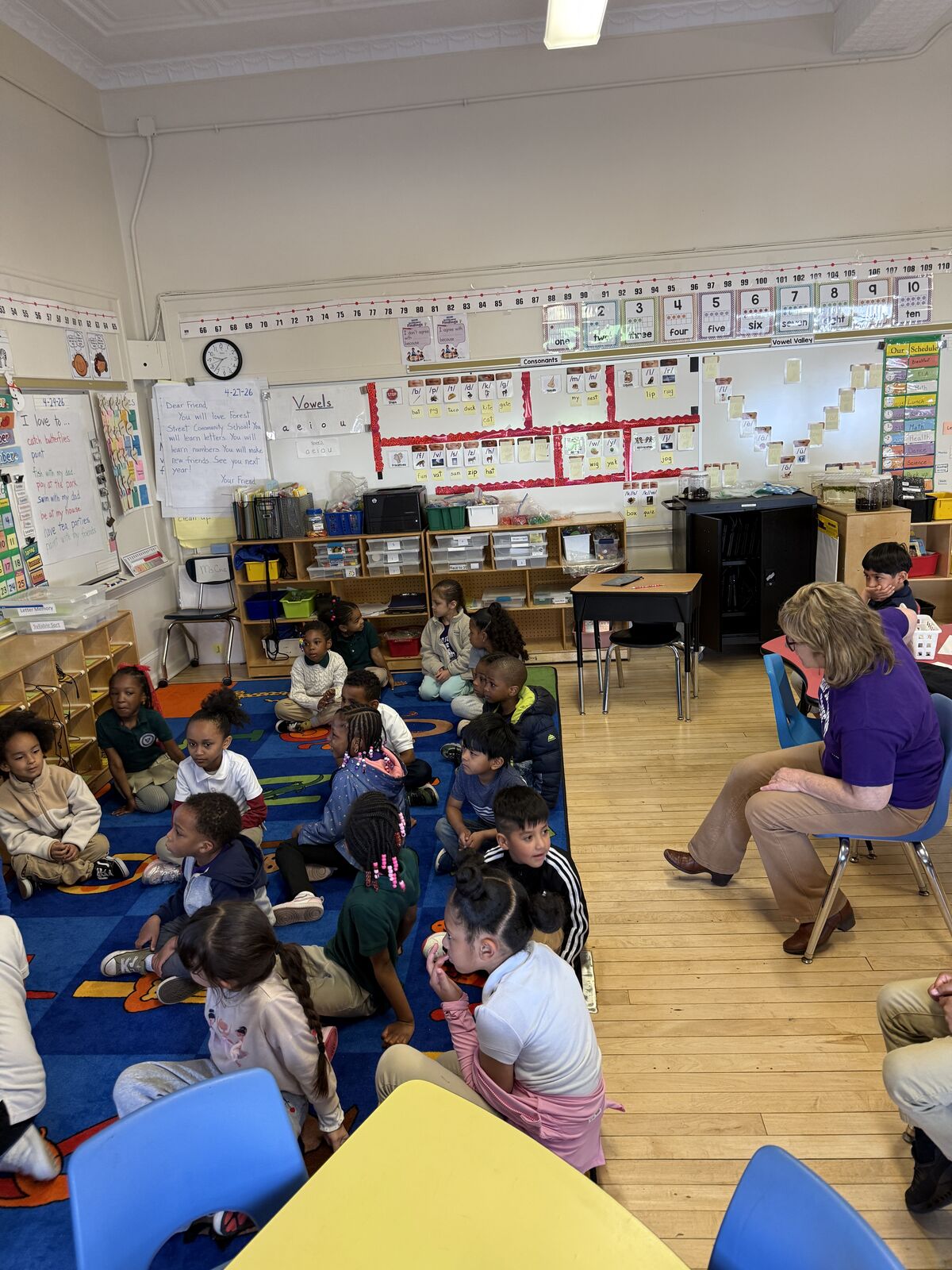 Forest Welcomes Neema and Valley settlement Preschooler for a Kindergarten Visit