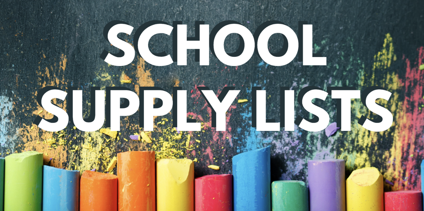 K-12 School Supply Lists 26-27 School Year