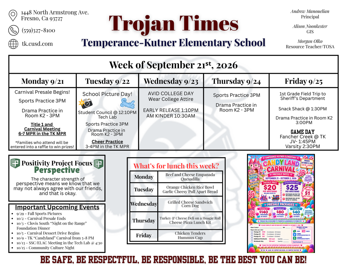 Trojan Times - Week of 9.21.26