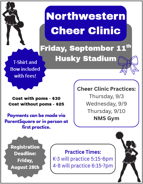 2026 NHS Football Cheer Clinic 9/11