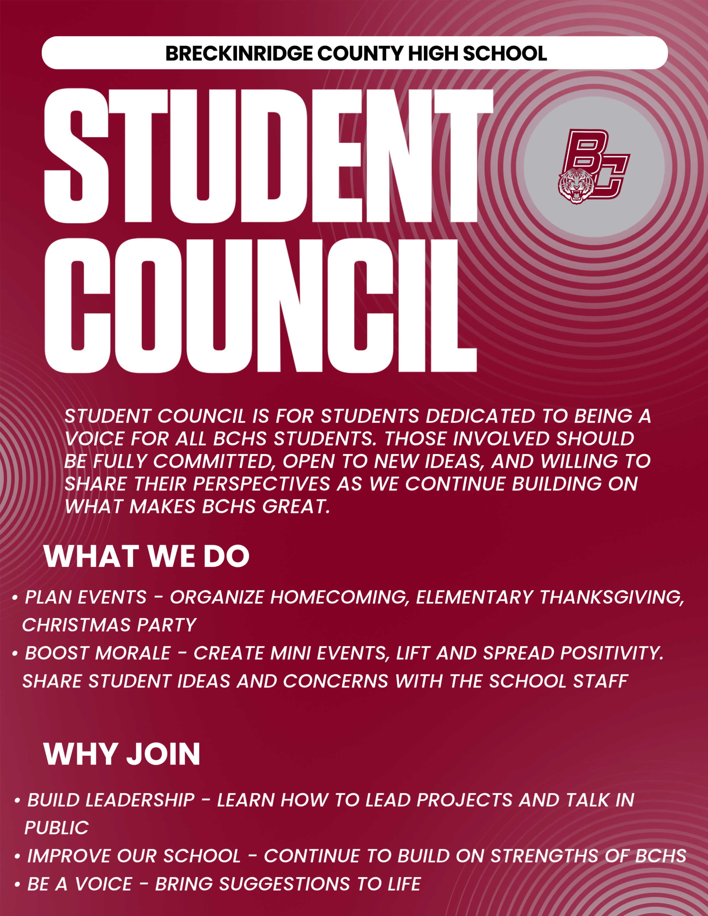 Student Council Applications