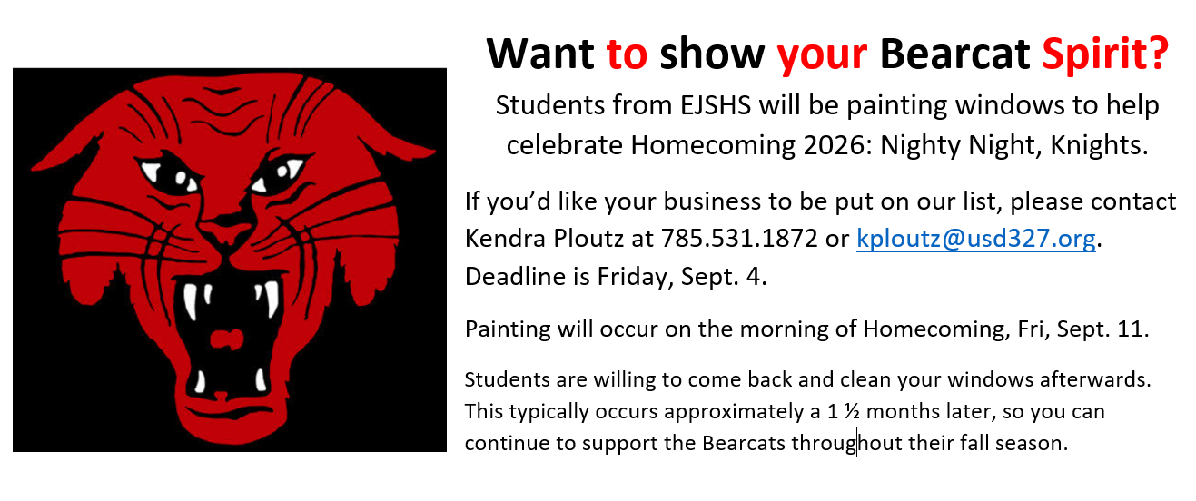 Homecoming 2026 Window Painting
