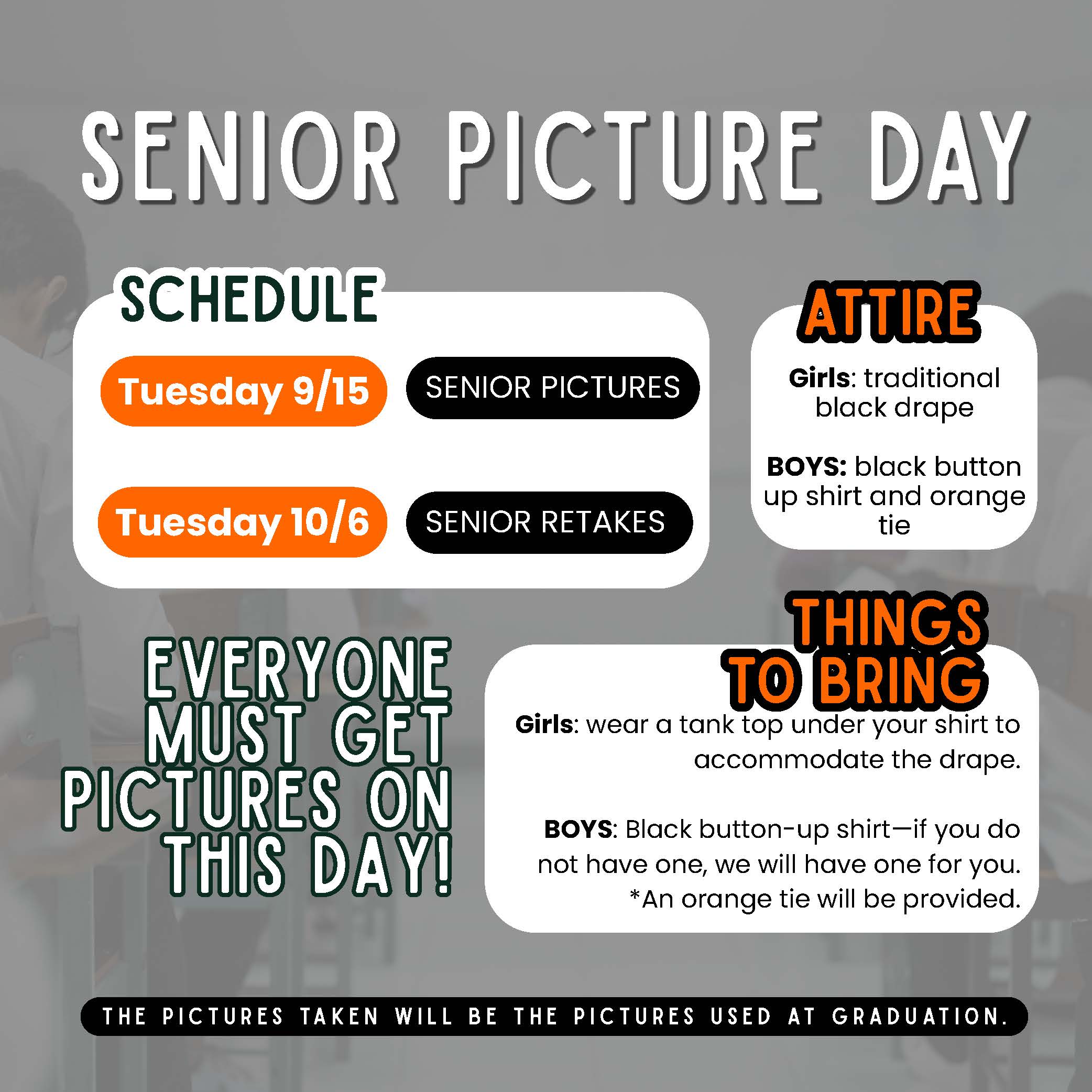 SENIOR PICTURE DAY