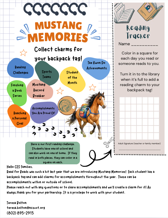 Mustang Memories/Reading Challenge