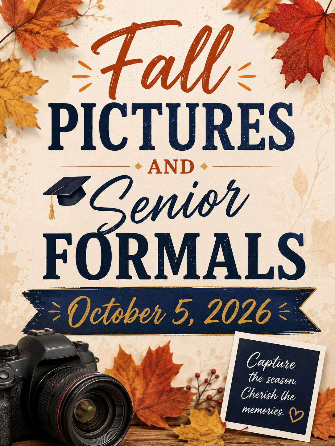 Fall Pictures and Senior Formals