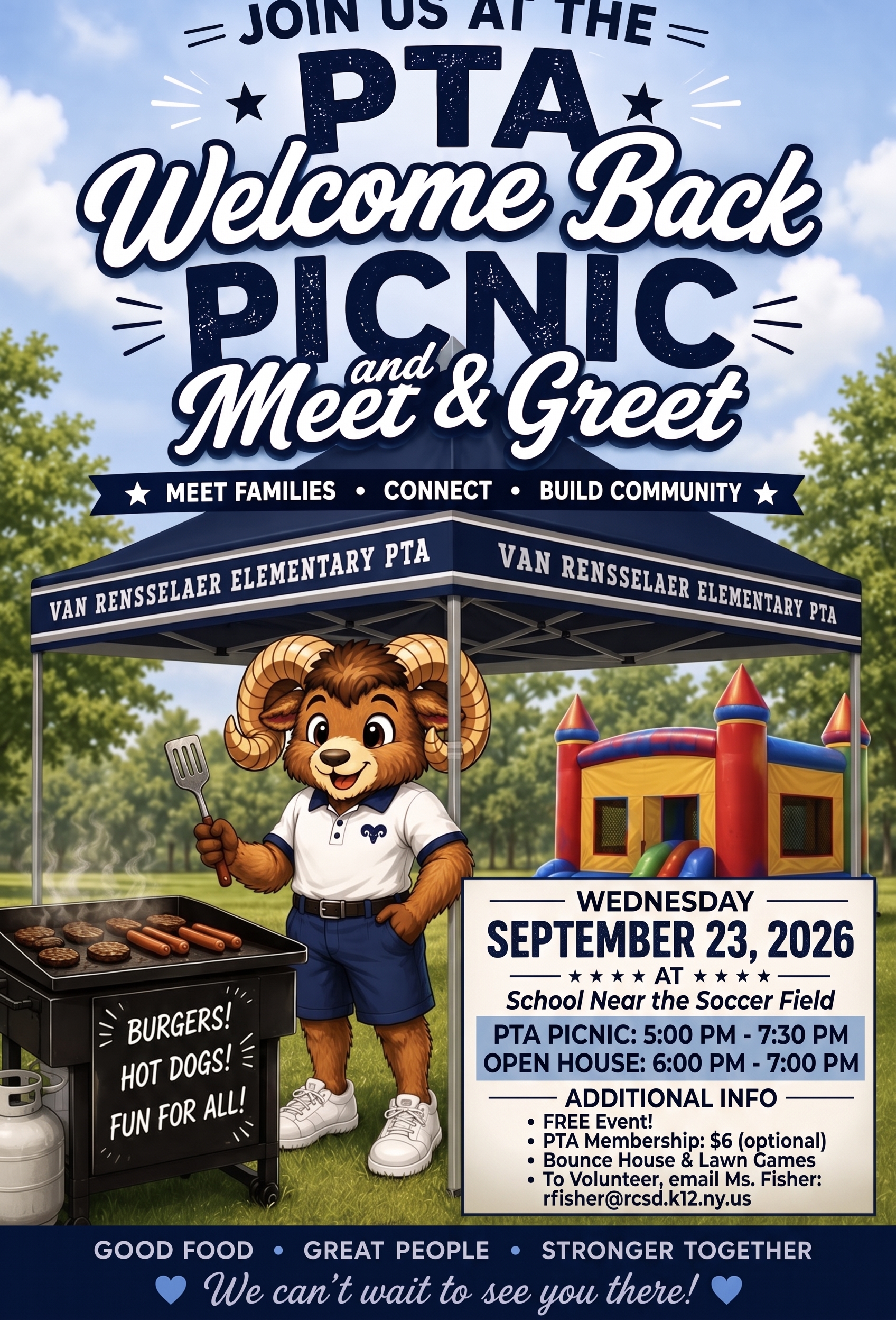 DATE CHANGE: VRES PTA Welcome Back Picnic & Open House!