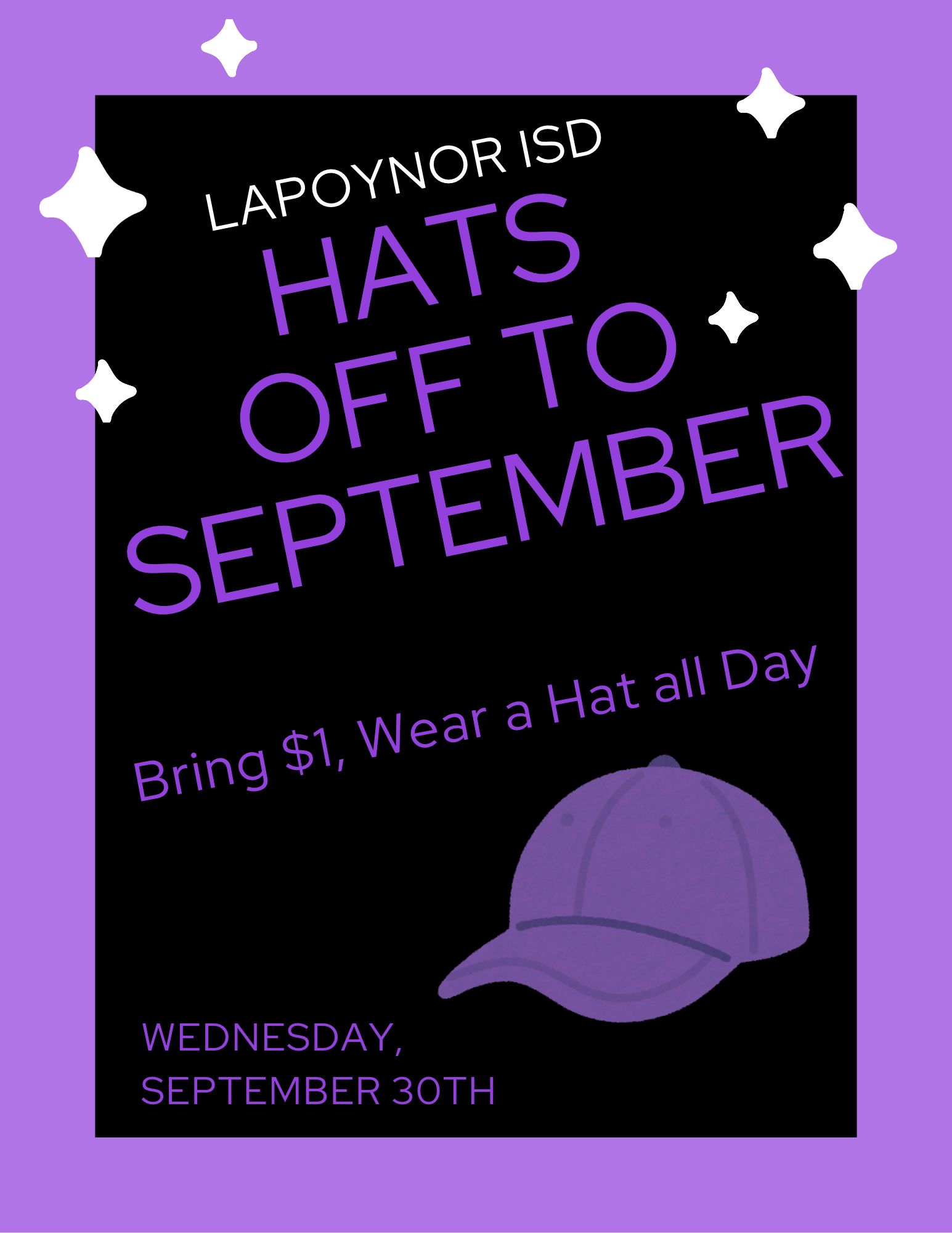 Hats Off to September Tomorrow!!