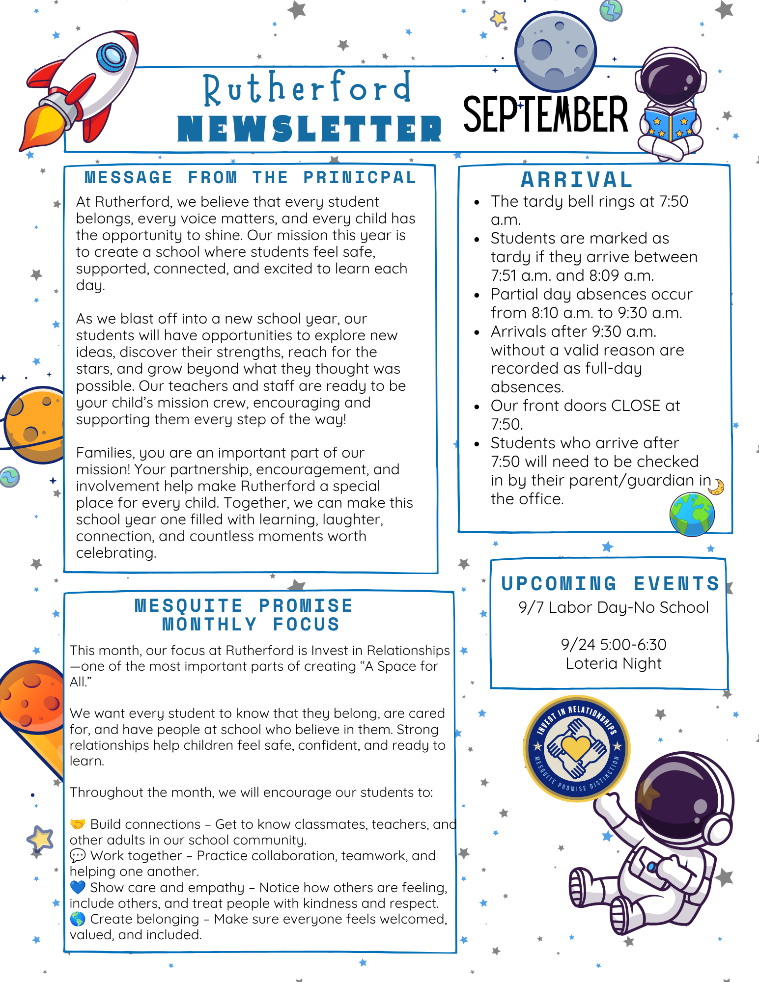 September Newsletter