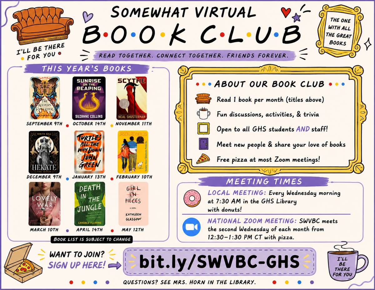 Somewhat Virtual Book Club Information