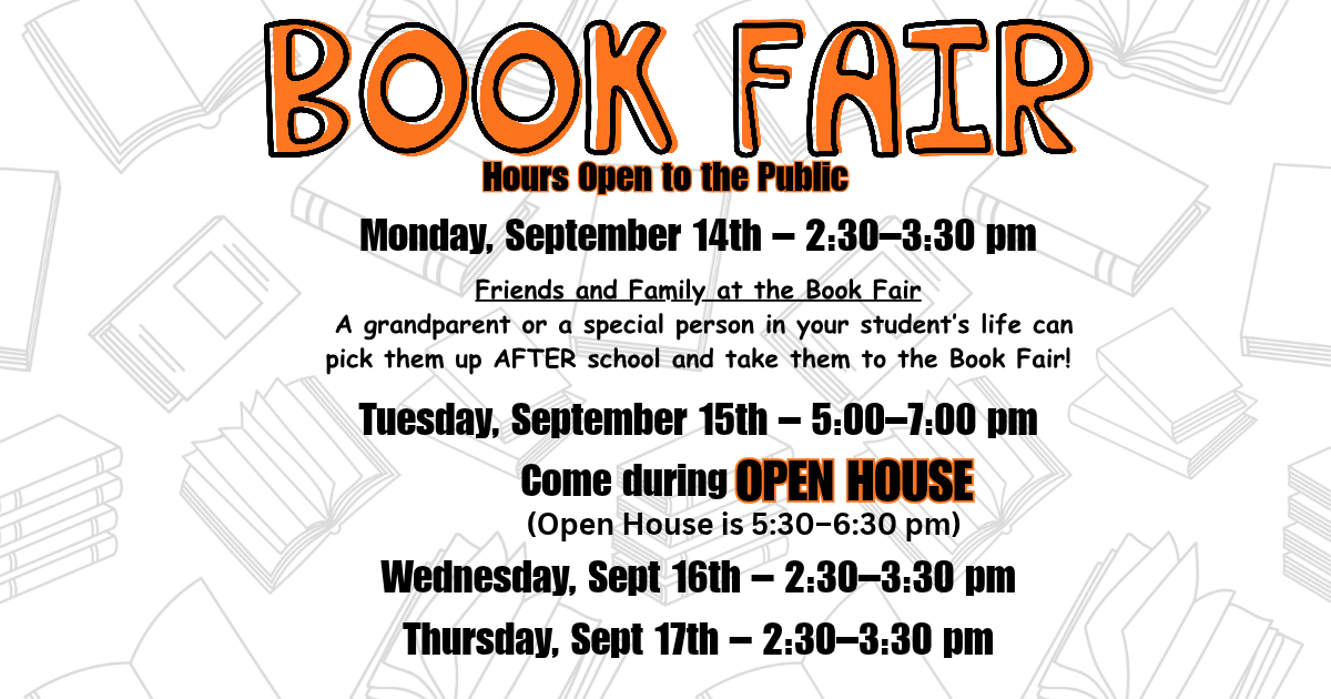 Zahnow Book Fair and Open House Information 